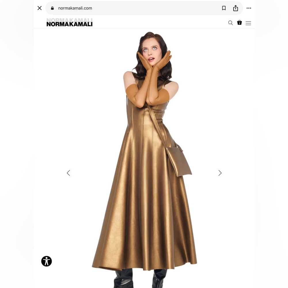 Norma Kamali Shimmering Gold GRACE dress. Size XXS NWT’S. W/POUCH